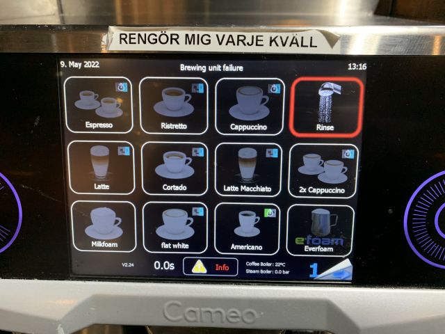 907891-7 Coffee machine Eversys Cameo C2M