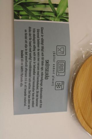 908930-3 Glass jar with bamboo lid DRB