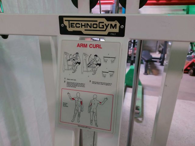 880493-7 Armcurl Biceps Isotonic Technogym