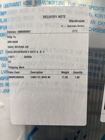 906126-3 Freestanding freezer Whirlpool UW8 F1C WHB NF