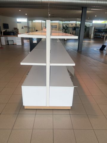 868051-2 Double-sided shelves with base cabinets, 4 pcs