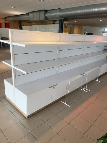 868051-3 Double-sided shelves with base cabinets, 4 pcs
