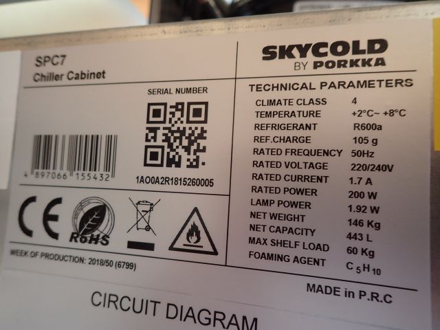861745-13 Cool Porkka SkyCold 443 liters