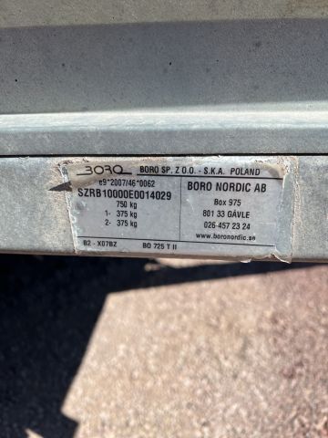 896745-4 Boro Bogie trailer with cover and tip