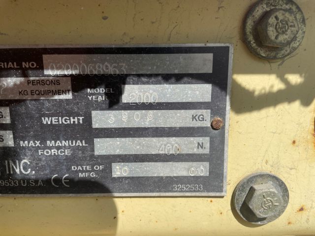 892579-13 Electric Scissor Lift JLG Sizzor 3969-E (619 H) -2000