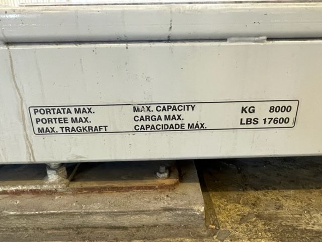 803976-2 Körbanelyft, OMER KAR 55 CTLTS, 8000 kg