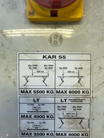 803976-3 Körbanelyft, OMER KAR 55 CTLTS, 8000 kg