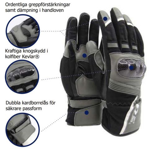 911899-7 2 par Soft Touch® Apex motorcykelhandske ( L)