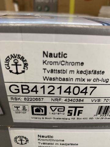 910726-2 Washbasin mixer Gustavsberg Nautic GB41214047