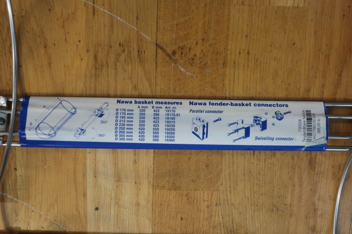 894532-4 4 fender holders, NAWA 230mm