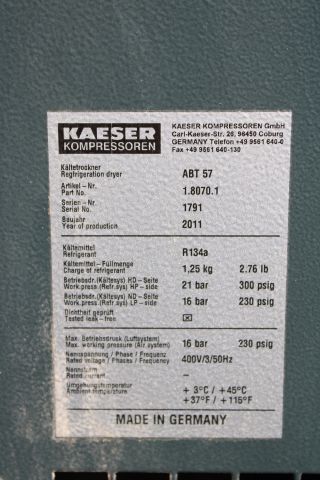 908941-13 Screw compressor Kaeser ASD 57 T model year 2012
