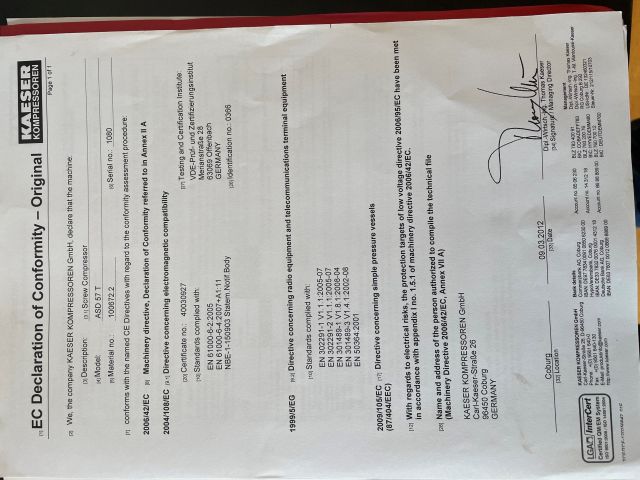 908941-16 Screw compressor Kaeser ASD 57 T model year 2012