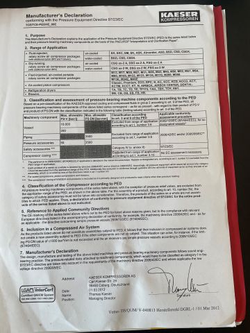 908941-17 Screw compressor Kaeser ASD 57 T model year 2012