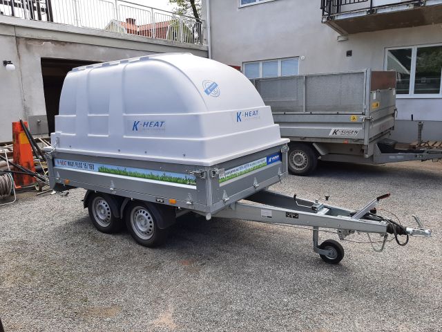 868174-16 K-Heat Maxi Plus 15/160 mounted in a trailer from Brenderup