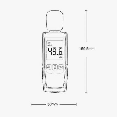 913022-3 Digital sound level meter, decibel meter, 30-130dBA - Shipping included