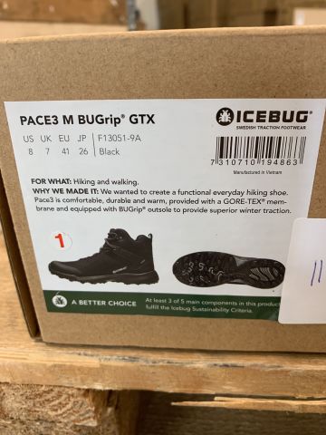 912735-2 Boot Icebug Pace3 Men's BUGrip® GTX - Black, size 41