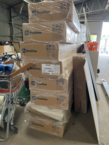 869151-5 Suspended ceiling tiles, 120x60 and 60x60, Sonar, about 20 drawers