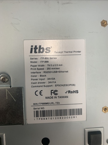 902457-5 Mixed electronics, receipt printer, card reader