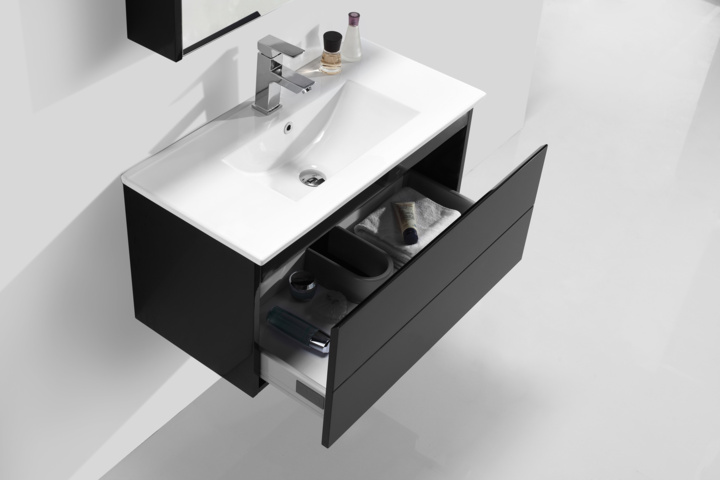 914356-3 Gunnel 80 cm dresser + washstand - sw439/Black + sw439-2