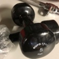 914663-1 1 pair of new Dumbbells 5 kg Eurosport Fitness