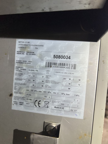 896759-4 Metos restaurant fridge