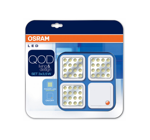 913854-1 2 sets with LED lighting Osram QOD 3x3.5W