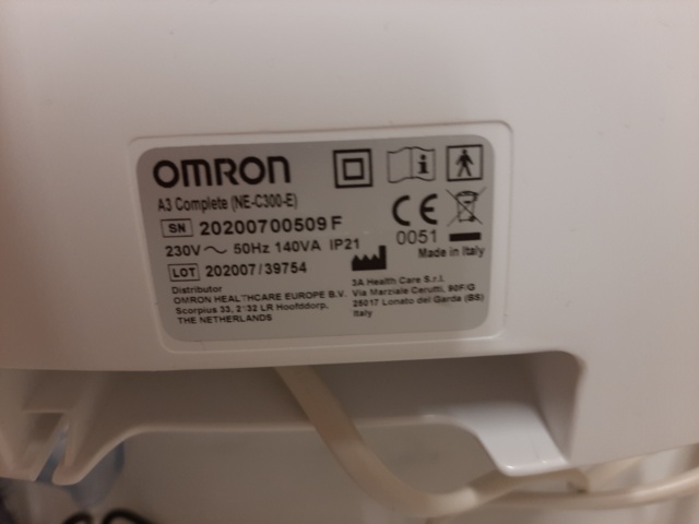 868298-3 Oxygen meter - Omron A3 Complete (NE-C300-E)
