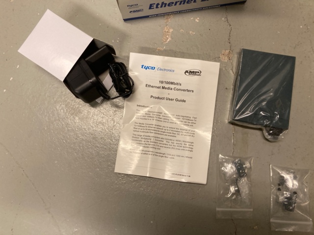 916101-2 Tyco PEL-MC-10/100 Ethernet Media Converter x 3