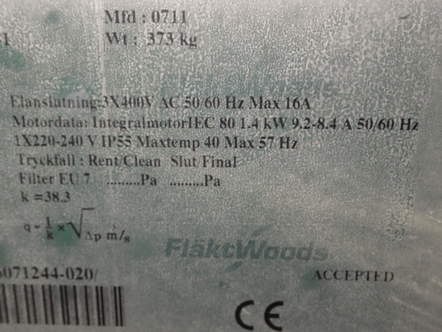 861769-11 Fan system FläktWoods Sting