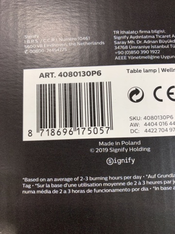 911549-3 Table lamp Philips Hue Wellness BT / 5W - Black