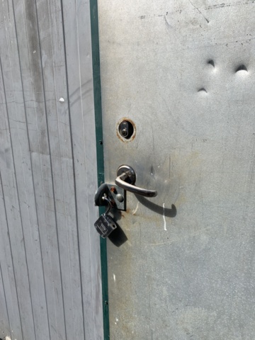 810337-12 Construction shed on demountable frame