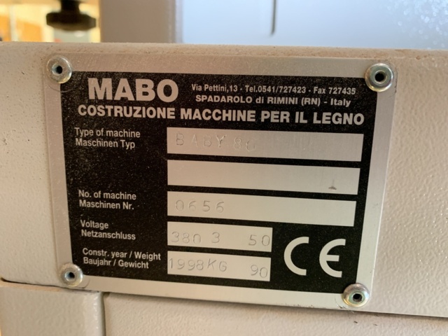 810343-4 Band grinder Mabo Baby 80