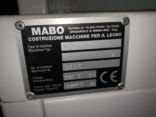 810343-5 Band grinder Mabo Baby 80