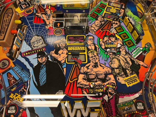 895433-15 Pinball Game Data East WWF Royal Rumble -1994