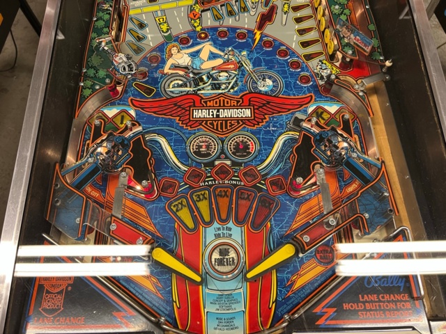 895434-17 Pinball Bally Harley Davidson -1991