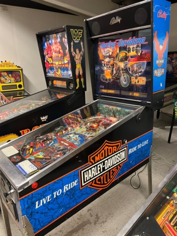 895434-3 Pinball Bally Harley Davidson -1991