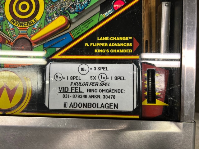 895437-14 Pinball Williams Big Guns -1987