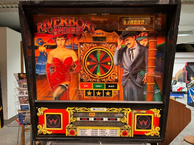 895438-5 Pinball Williams Riverboat Gambler -1990