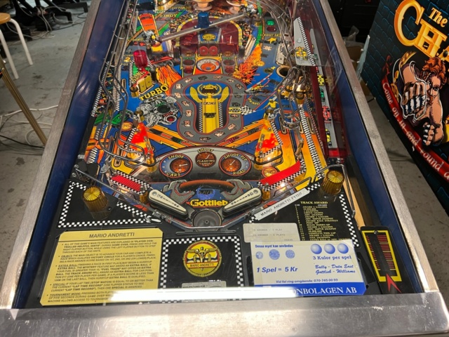 895441-7 Pinball Gottlieb Mario Andretti -1995