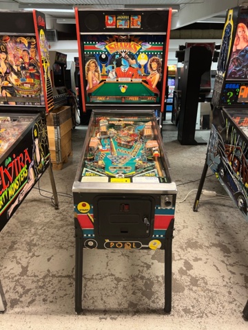 895446-1 Pinball Bally Pool Shark -1990