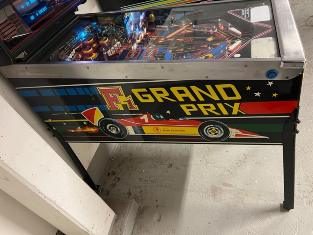 895451-5 Pinball Bell Games F1 Grand Prix -1987