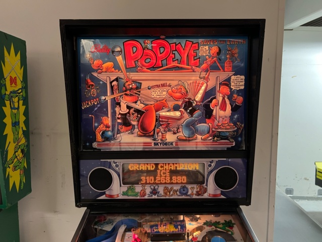 895454-8 Pinball Bally Popeye Saves The Earth -1994