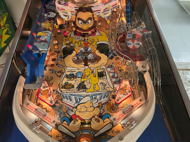 895454-11 Pinball Bally Popeye Saves The Earth -1994