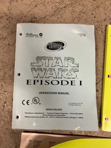 895455-28 Pinball Williams Star Wars Episode 1 -1999