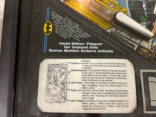 895459-13 Flipperspel Data East Batman -1991