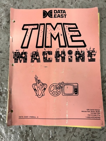 895461-18 Pinball Game Data East Time Machine -1988