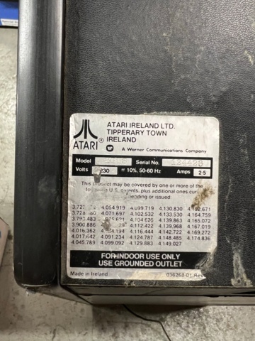 895470-4 Arcade Atari Pole Position