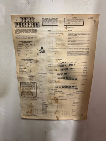 895470-5 Arcade Atari Pole Position
