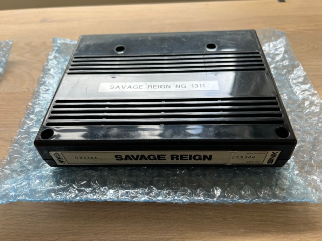 895529-5 Neo Geo MVS Puzzle Bubble, Power Spikes 2, Top Players Golf, Savage Reign