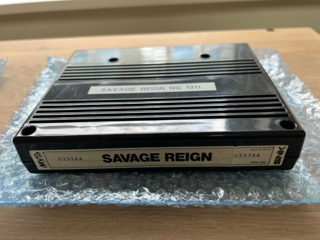 895529-9 Neo Geo MVS Puzzle Bubble, Power Spikes 2, Top Players Golf, Savage Reign